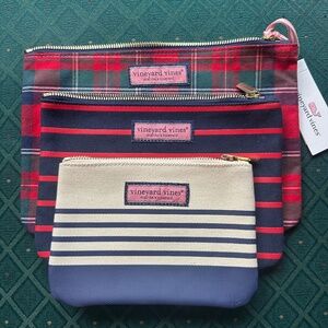 New With Tags 3 Vineyard Vines Pouch Set